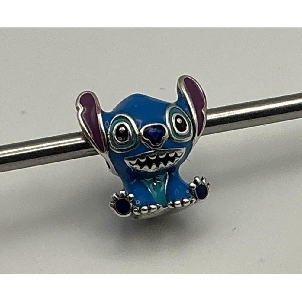 Pandora Disney Lilo & Stitch Charm 793815C01 Sterling Silver Blue Enamel Retired